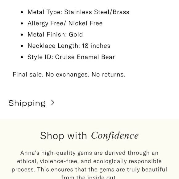 Anna Zuckerman Red Teddy Bear Pendant Necklace - Picture 4 of 4